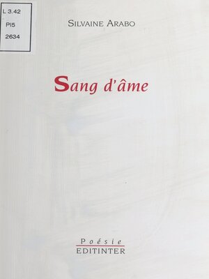 cover image of Sang d'âme